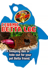 Zoo Med Zoo Med Ceramic Betta Log Aquarium Ornament Brown - 4.25 in, Small