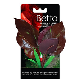 Fluval Betta Red Lizard's Tall Plant, Plastic Plant Aquarium Decoration - 6 IN