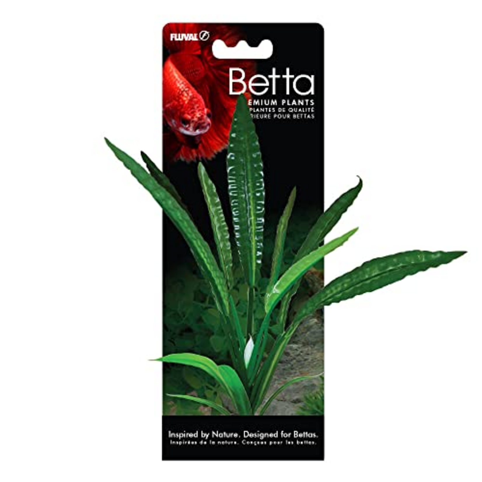Fluval Betta Water Trumpet Plastic Plant, Plastic Plant Aquarium Decoration - 8 IN