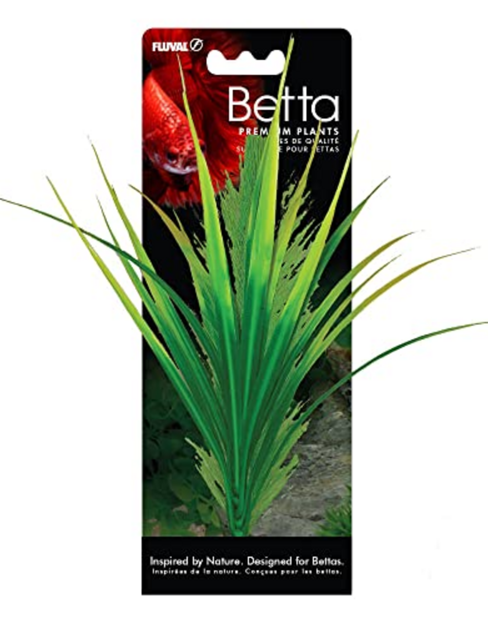 Fluval Betta Yellow Parrot Feather Plant, Plastic Plant Aquarium Decoration - 8 IN