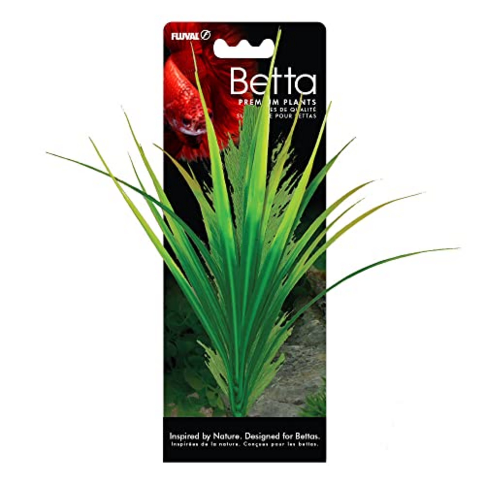 Fluval Betta Yellow Parrot Feather Plant, Plastic Plant Aquarium Decoration - 8 IN