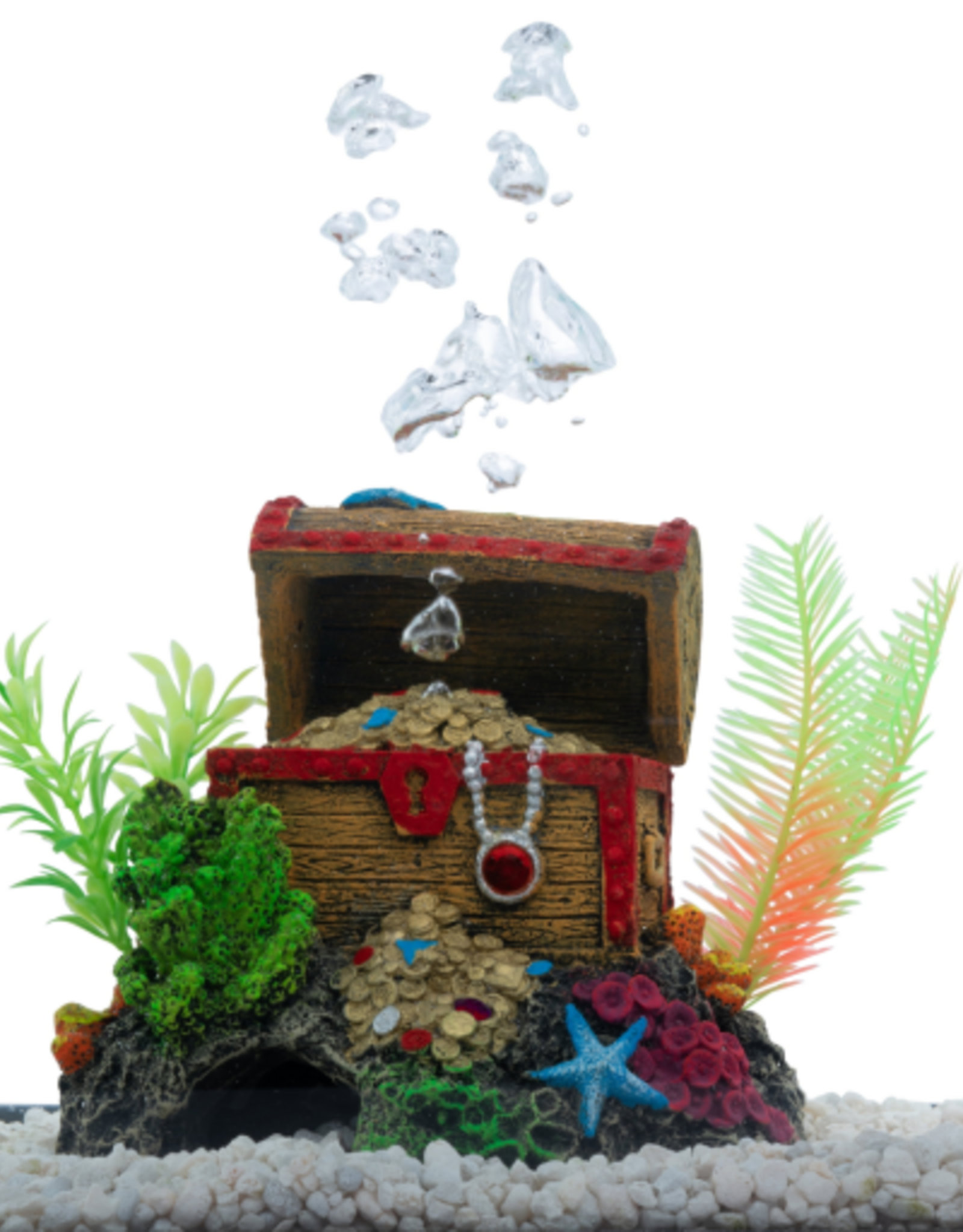 GloFish GloFish Treasure Chest Ornament - Extra-Large Aquarium Décor