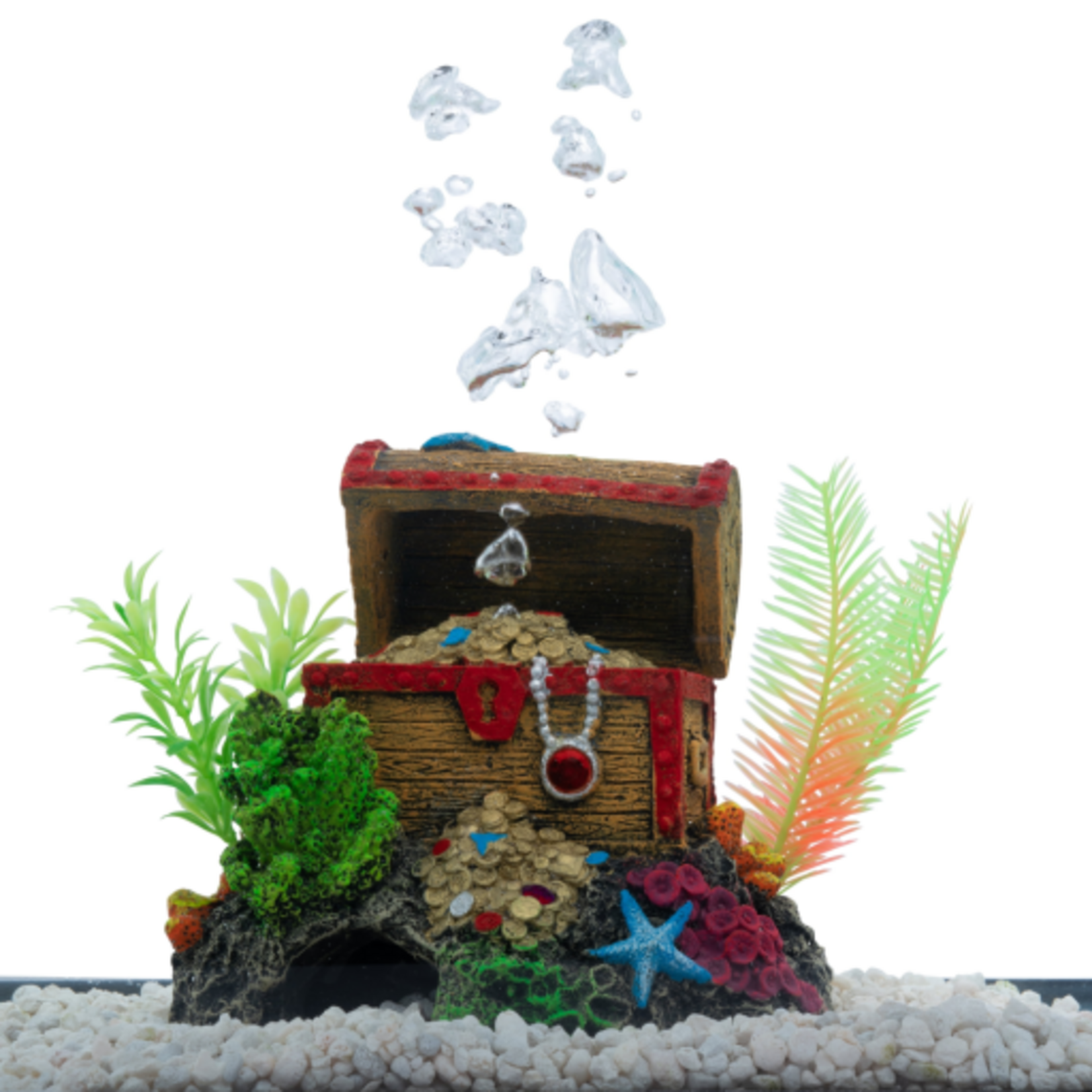 GloFish GloFish Treasure Chest Ornament - Extra-Large Aquarium Décor