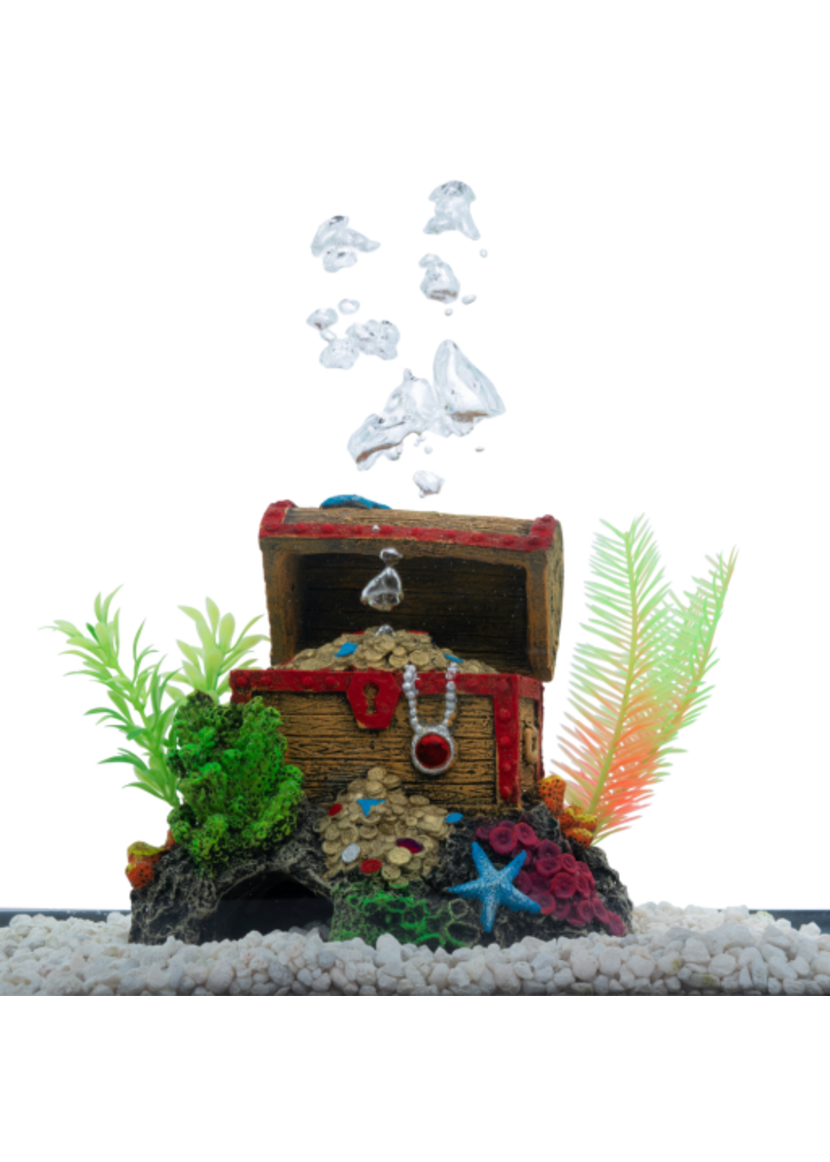 GloFish GloFish Treasure Chest Ornament - Extra-Large Aquarium Décor