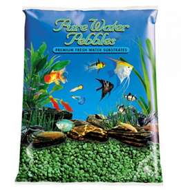 Pure Water Pebbles Aquarium Gravel - Emerald Green - 5 lbs (3.1-6.3 mm Grain)