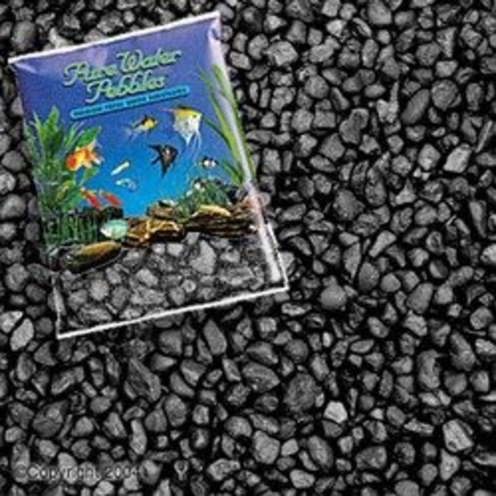 Pure Water Pebbles Aquarium Gravel - Jet Black, 5 lb