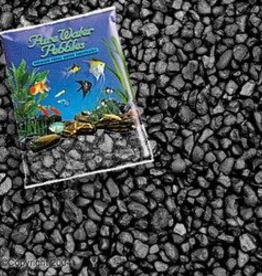 Pure Water Pebbles Aquarium Gravel - Jet Black, 5 lb