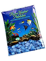 Pure Water Pebbles Aquarium Gravel - Marine Blue  5 lbs (3.1-6.3 mm Grain)