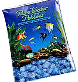 Pure Water Pebbles Aquarium Gravel - Marine Blue  5 lbs (3.1-6.3 mm Grain)