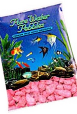 Pure Water Pebbles Aquarium Gravel - Neon Pink  5 lbs (3.1-6.3 mm Grain)