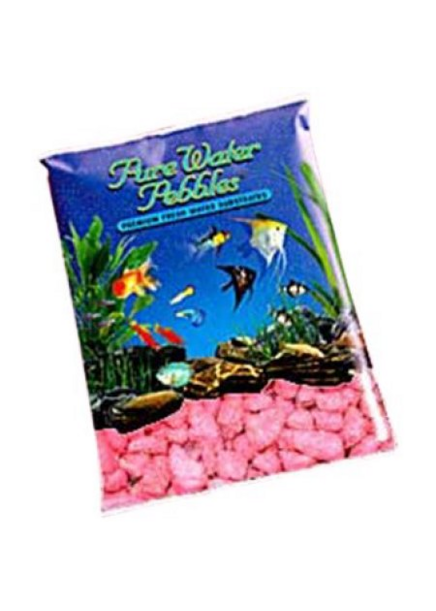 Pure Water Pebbles Aquarium Gravel - Neon Pink  5 lbs (3.1-6.3 mm Grain)
