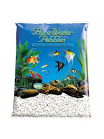 Pure Water Pebbles Aquarium Gravel - Snow White - 5 lbs (3.1-6.3 mm Grain)