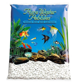 Pure Water Pebbles Aquarium Gravel - Snow White - 5 lbs (3.1-6.3 mm Grain)