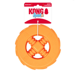 KONG KONG Squeakz Wheel Dog Toy Orange Large