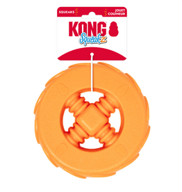 KONG KONG Squeakz Wheel Dog Toy Orange Large