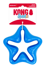 KONG KONG Squeakz Star Dog Toy Blue Medium