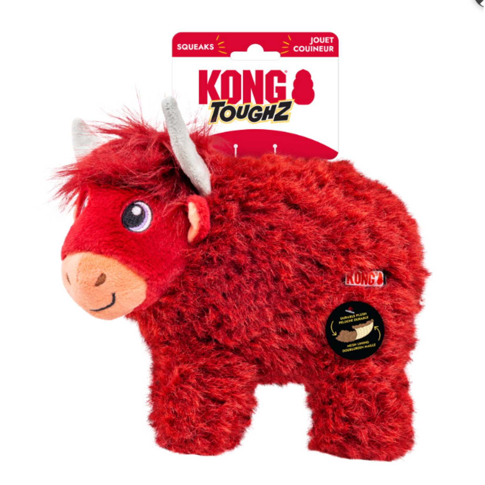 KONG KONG Toughz Dog Toy Highland Cow Md