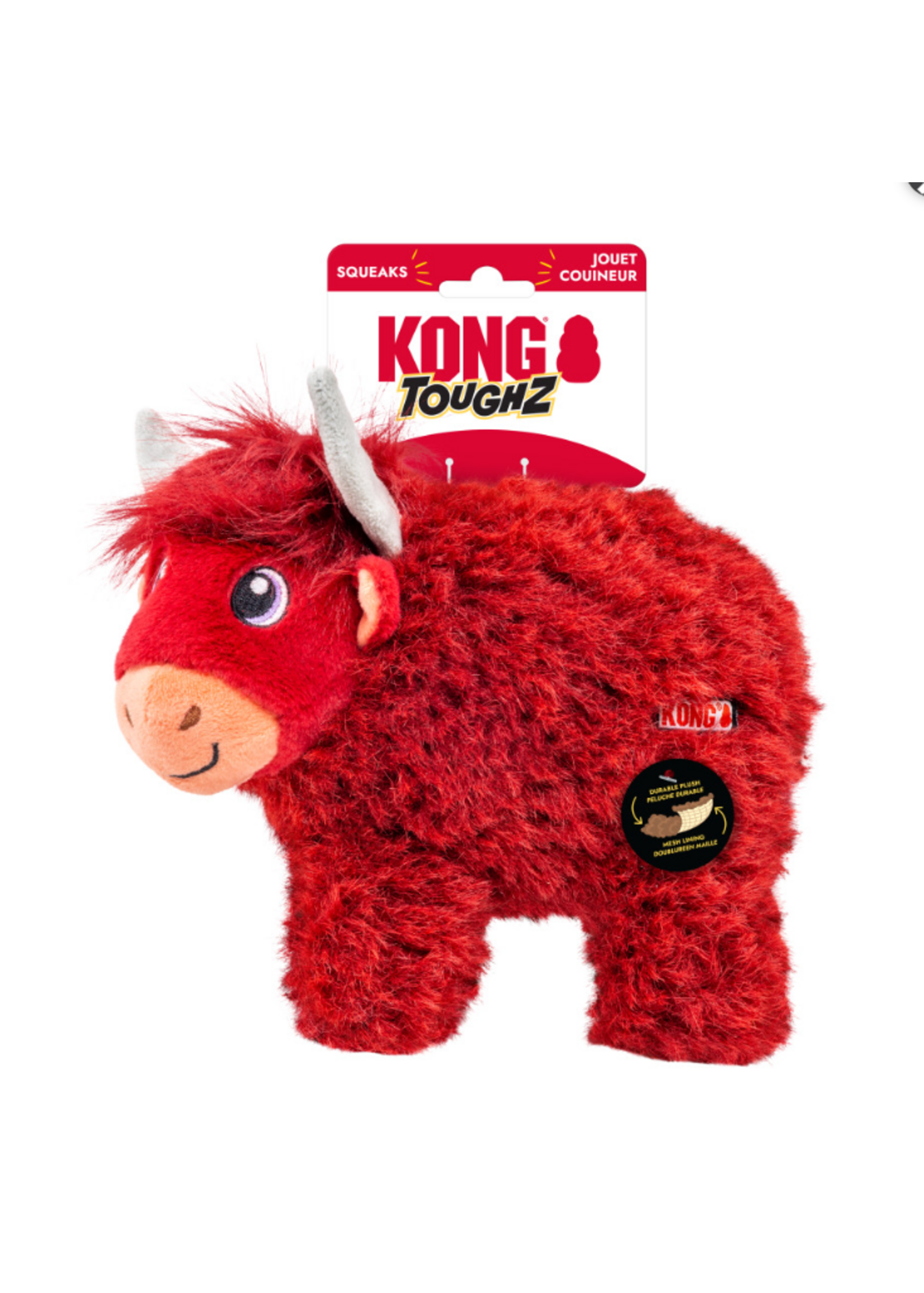 KONG KONG Toughz Dog Toy Highland Cow Md