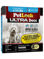 petiq Petlock Ultra Flea & Tick Control for Dogs 5-10lbs 4ct