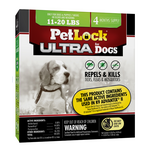 petiq Petlock Ultra Flea & Tick Control for Dogs 11-20lbs 4ct