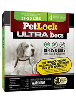petiq Petlock Ultra Flea & Tick Control for Dogs 11-20lbs 4ct