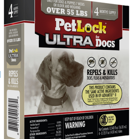 petiq Petlock Ultra Flea & Tick Control for Dogs  Over 55lbs 4ct