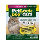 petiq Petlock Duo Flea & Tick Control for Cats Over 9lbs 4pk