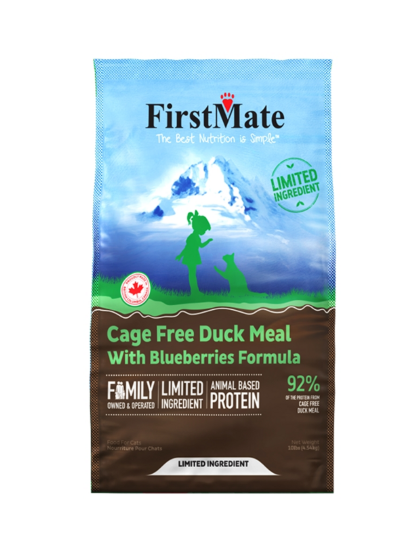 Firstmate FirstMate Grain Free Duck Meal with Blueberries Cat 10#