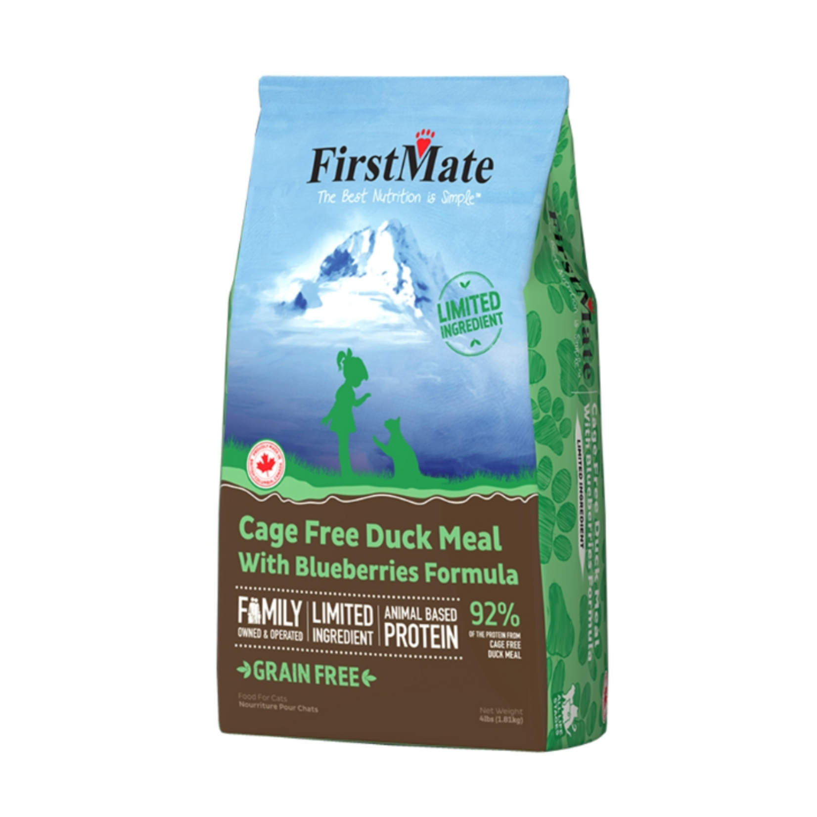 Firstmate FirstMate Grain Free Dry Cat Food Duck Meal with Blueberries - 3.96 lb