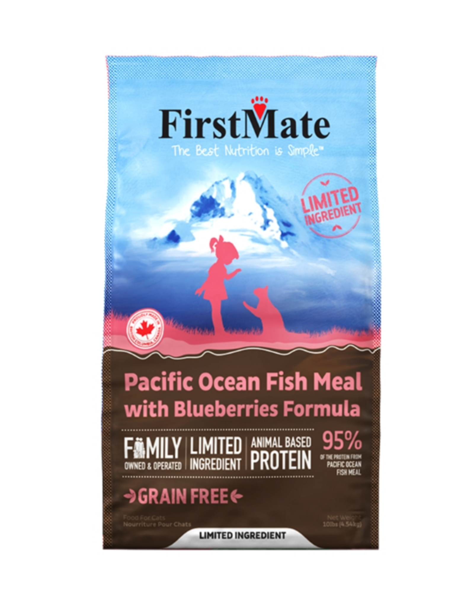 Firstmate FirstMate Grain Free Dry Cat Food Ocean Fish Meal with Blueberries - 10 lb
