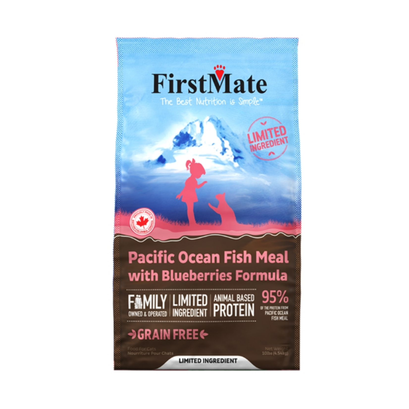 Firstmate FirstMate Grain Free Dry Cat Food Ocean Fish Meal with Blueberries - 10 lb
