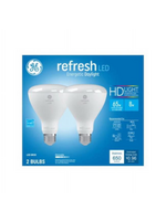 GE GE 93129888 LED HD+ Refresh Light Bulbs  BR30 Medium Base  8 Watt  2-Pk. - Quantity 1