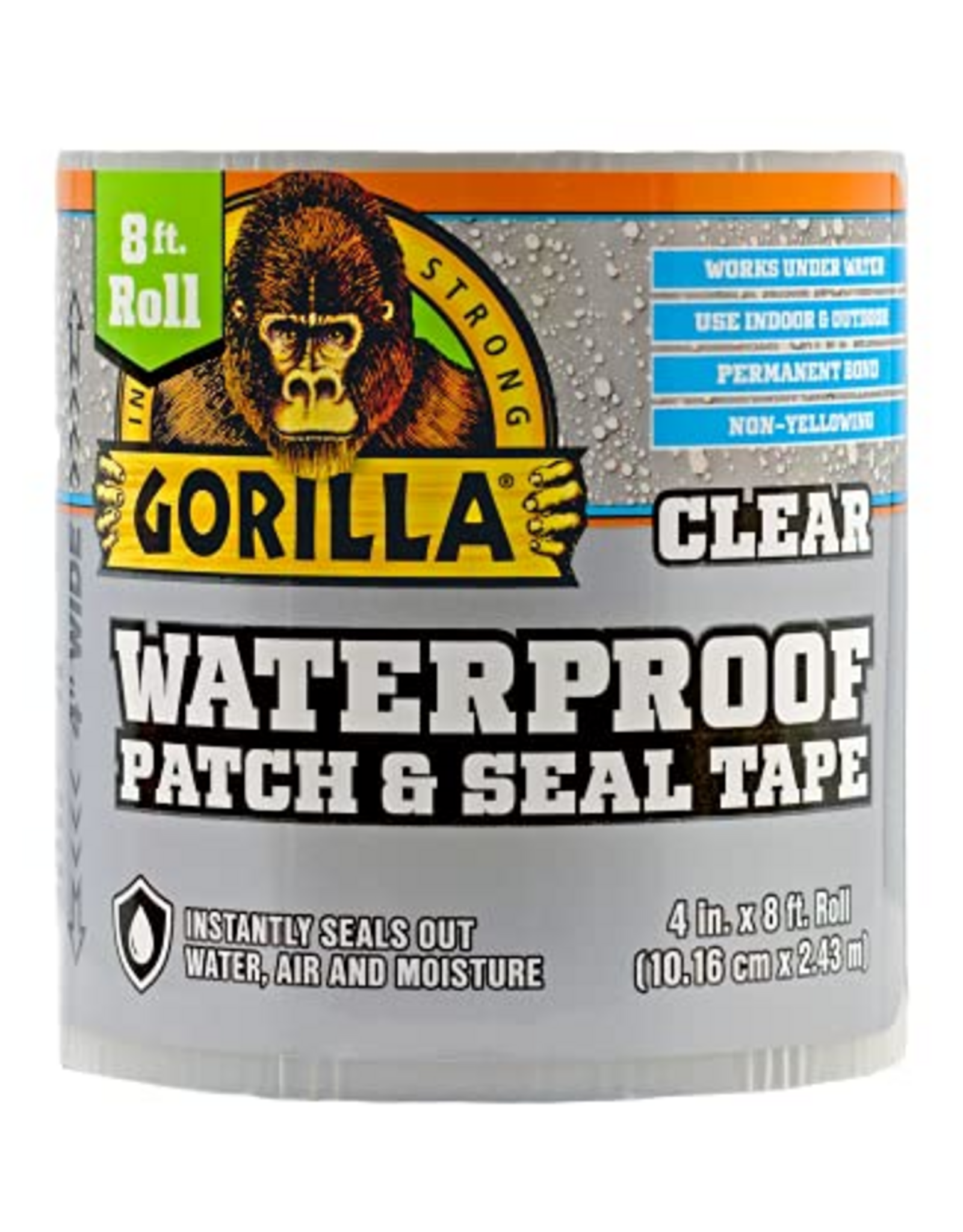 Gorilla GORILLA Patch & Seal TAPE CLEAR - 4" X 8'