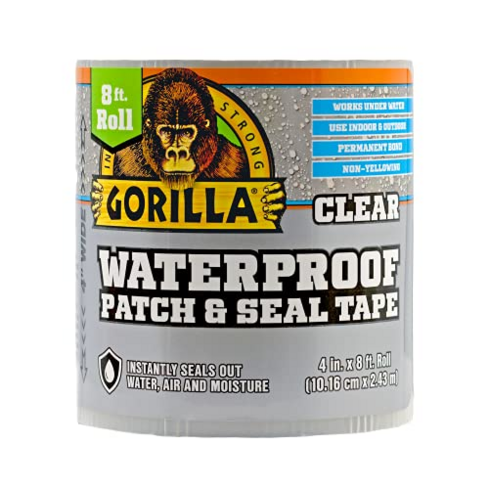 Gorilla GORILLA Patch & Seal TAPE CLEAR - 4" X 8'