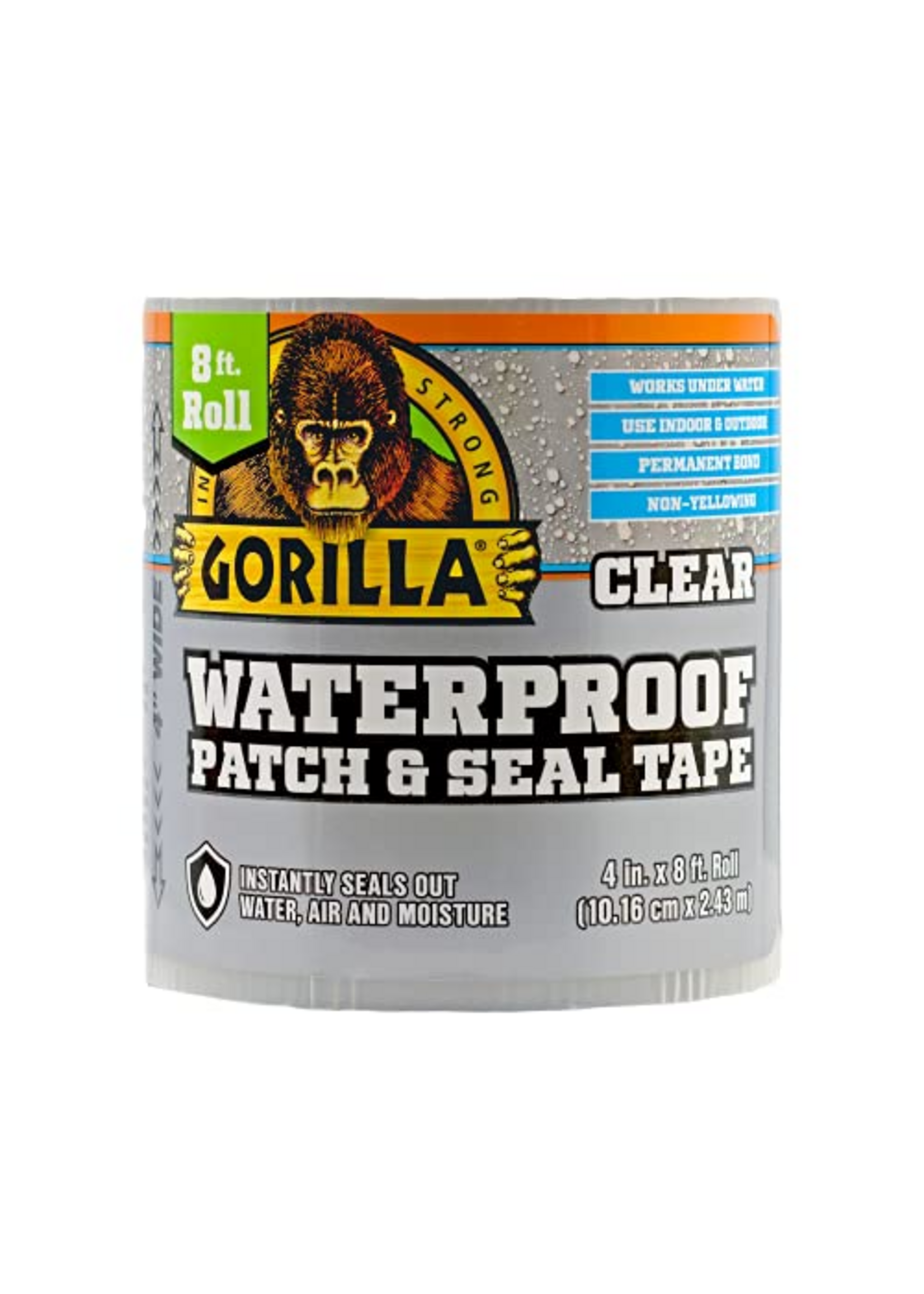 Gorilla GORILLA Patch & Seal TAPE CLEAR - 4" X 8'
