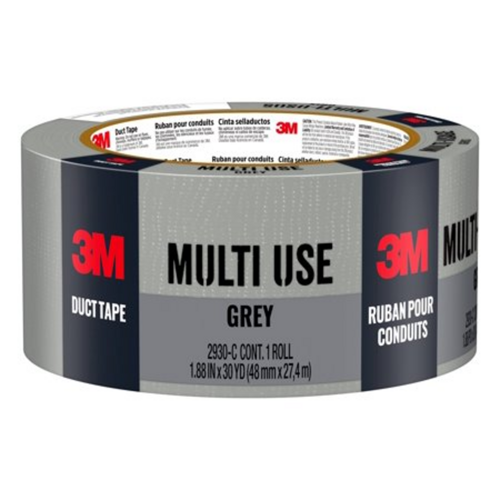 3M 3M 1.88 in. X 30 Yd. Multi-Use Home & Shop Duct Tape  Gray 2930-C