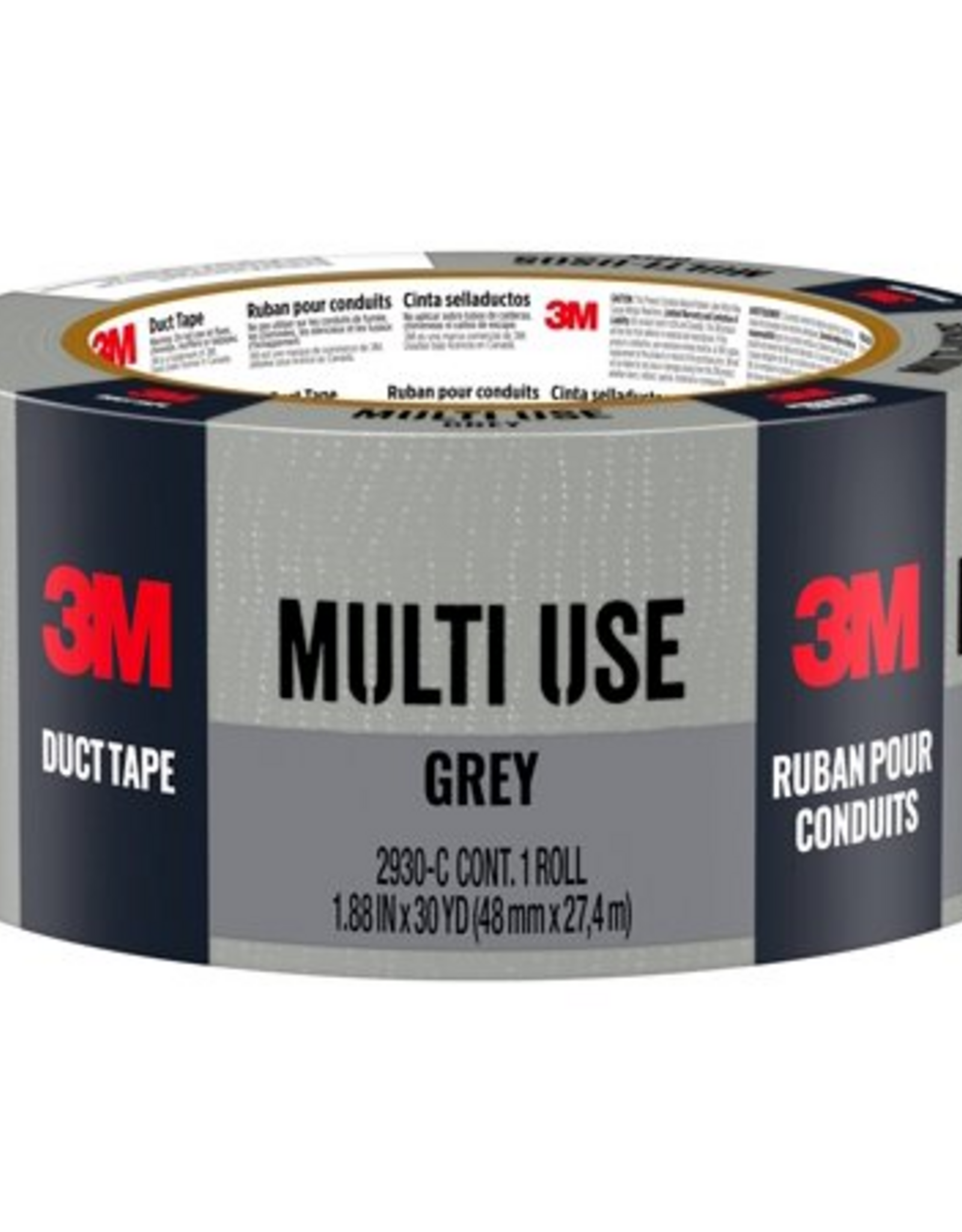 3M 3M 1.88 in. X 30 Yd. Multi-Use Home & Shop Duct Tape  Gray 2930-C