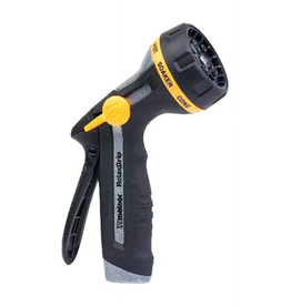 Melnor Melnor R201 RelaxGrip 8 Pattern Adjustable Metal Hose Nozzle  Black/Yellow