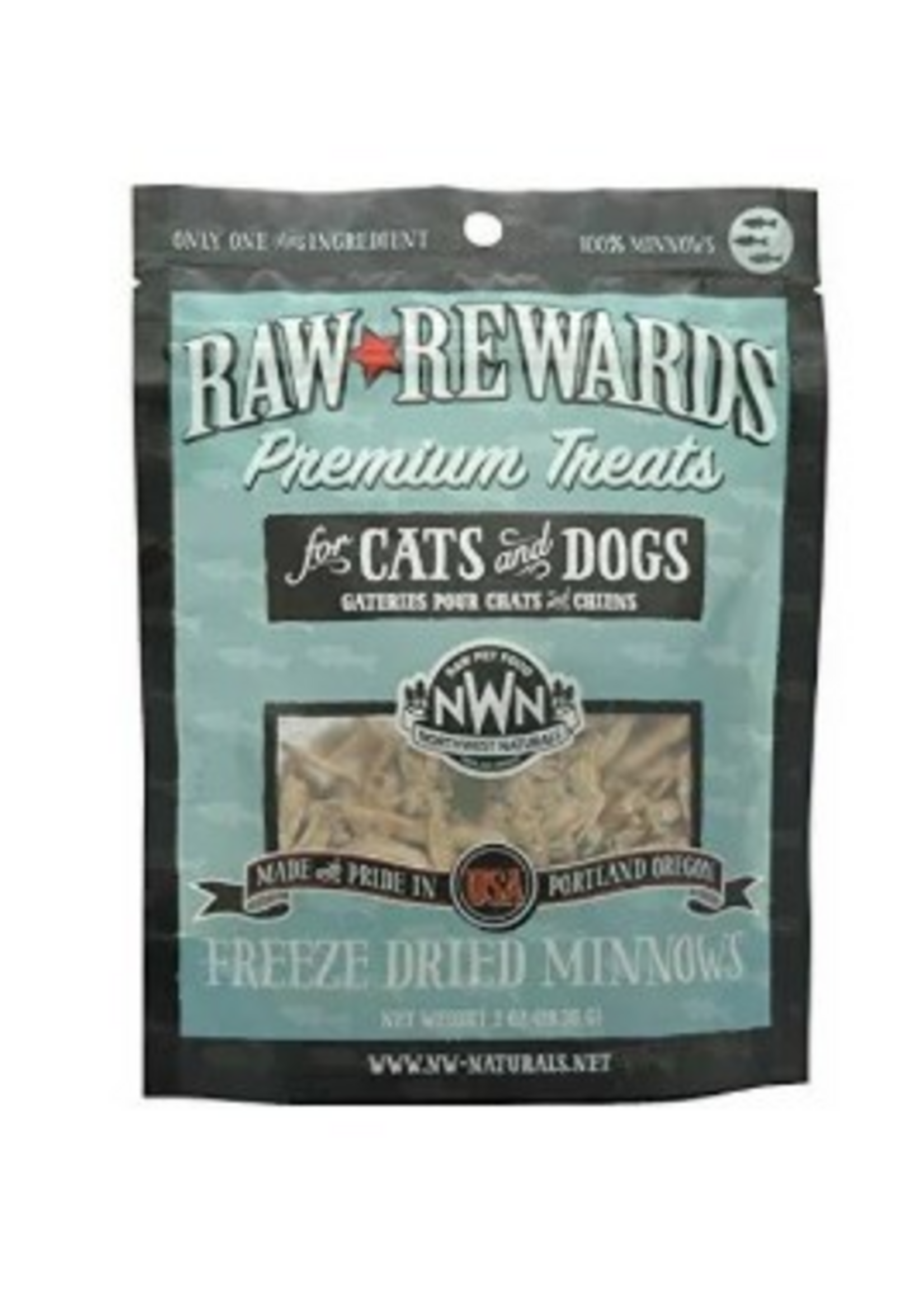 Northwest Naturals Northwest Naturals Dog Cat Freeze Dried Treat MINNOW - 1 oz