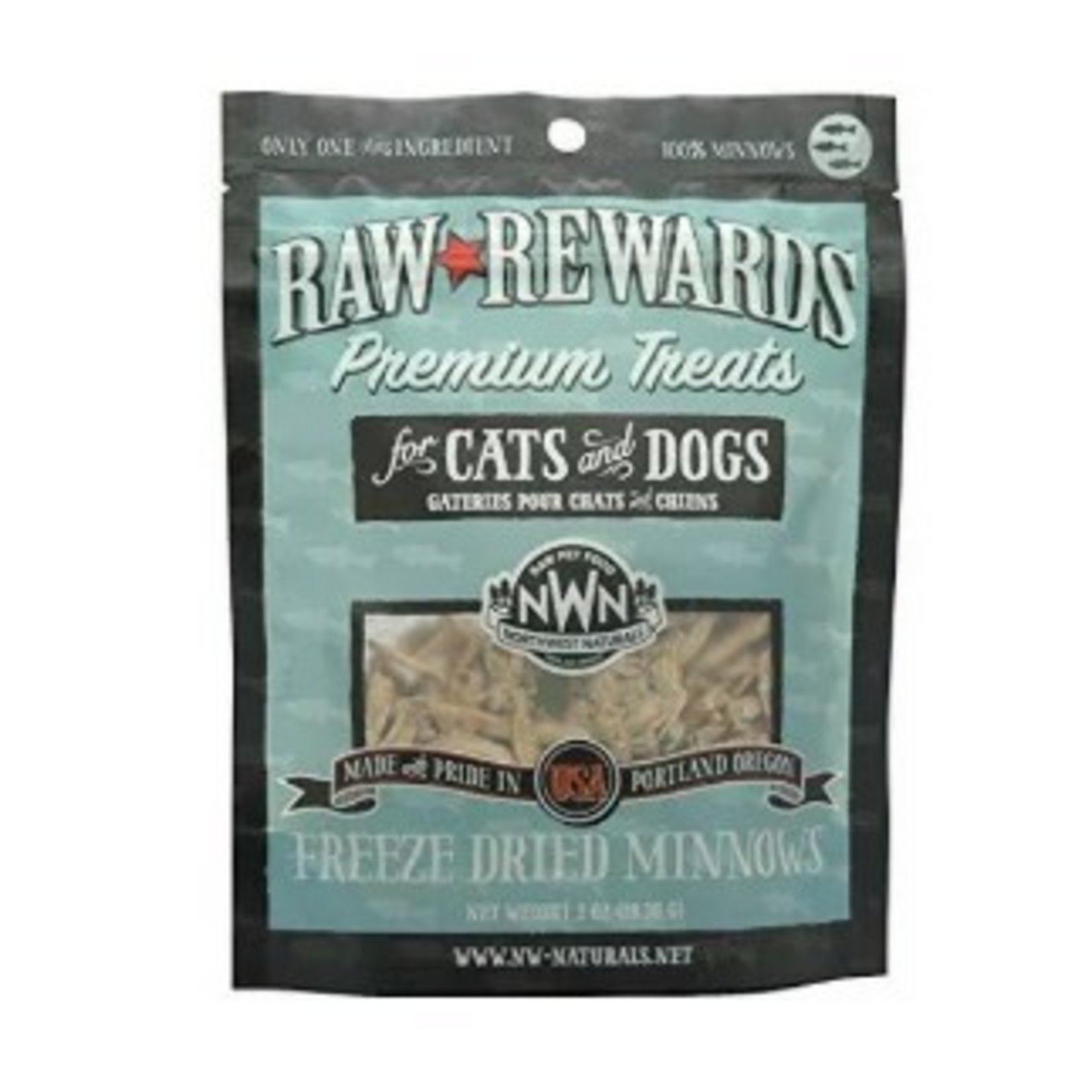 Northwest Naturals Northwest Naturals Dog Cat Freeze Dried Treat MINNOW - 1 oz