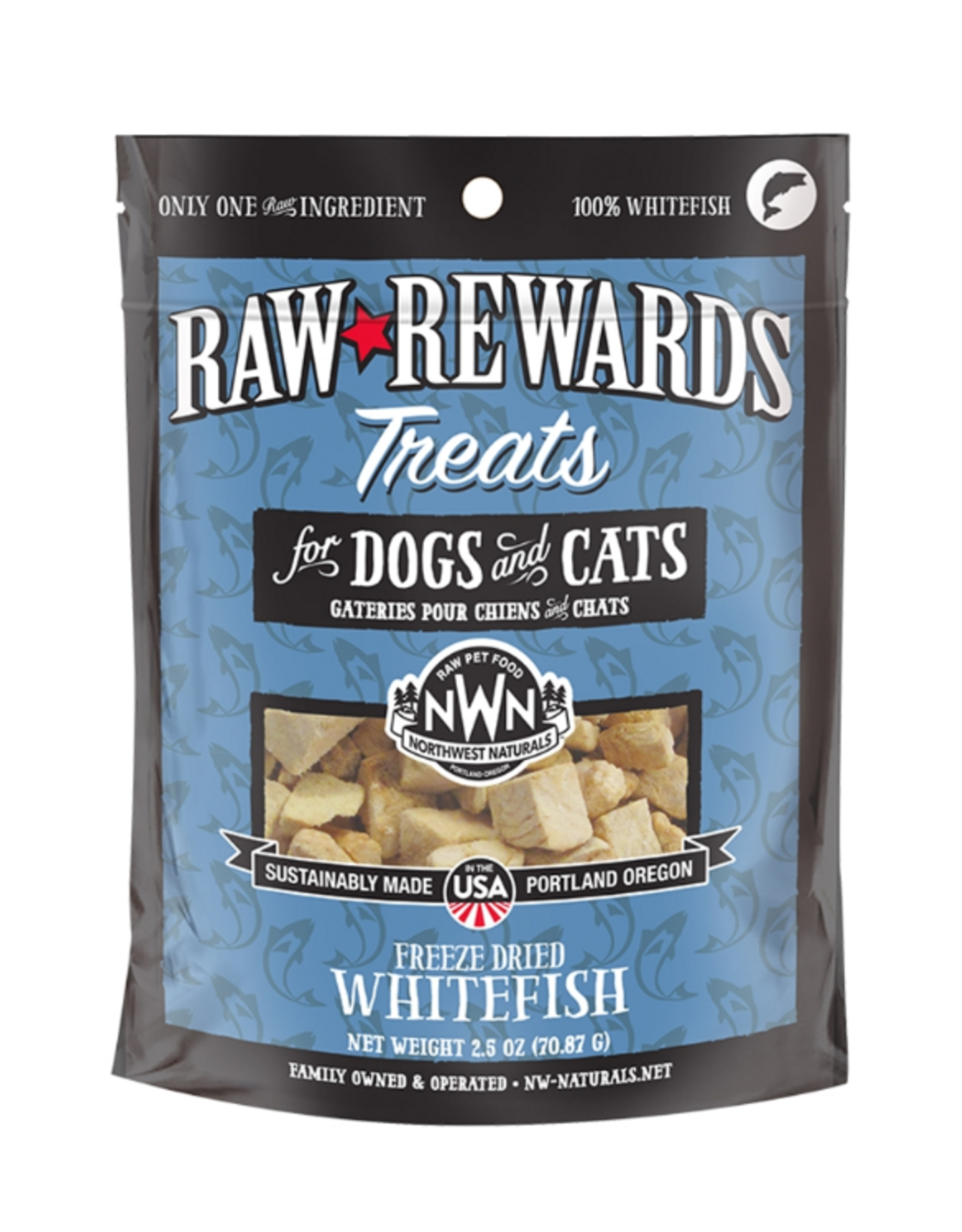 Northwest Naturals Northwest Naturals Dog Cat Freeze Dried Treat WHITEFISH 2.5 OZ
