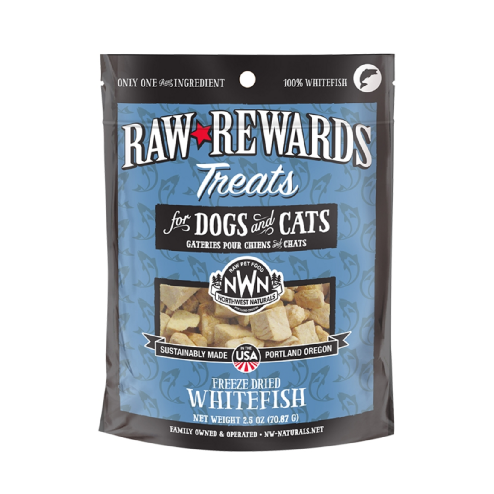 Northwest Naturals Northwest Naturals Dog Cat Freeze Dried Treat WHITEFISH - 2.5 oz