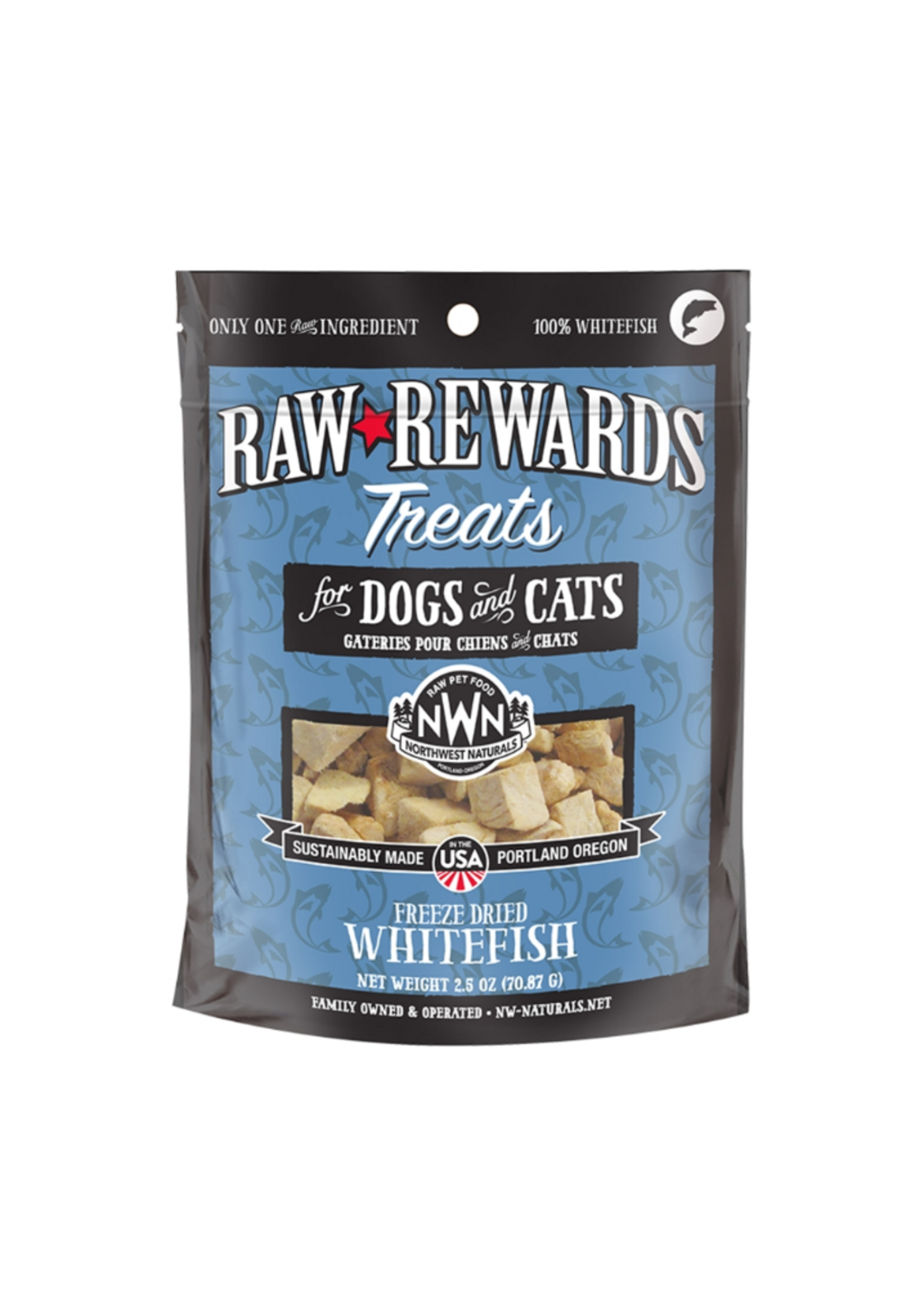 Northwest Naturals Northwest Naturals Dog Cat Freeze Dried Treat WHITEFISH - 2.5 oz