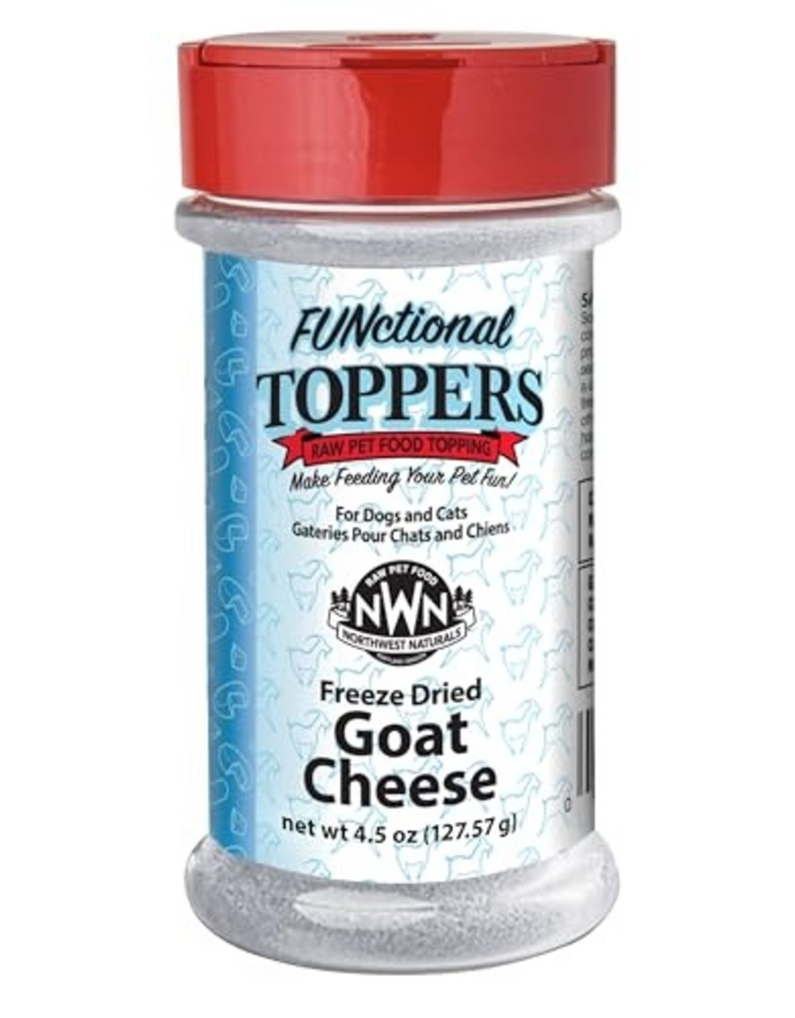 Northwest Naturals Northwest Naturals Dog Cat Functional Toppers Freeze Dried GOAT CHEESE 4.5 OZ