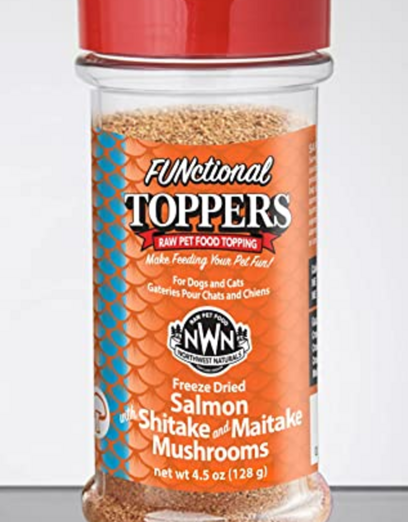 Northwest Naturals Northwest Naturals Dog Cat Functional Toppers Freeze Dried Salmon with Shiitake & Maitake Mushrooms 3.5 oz