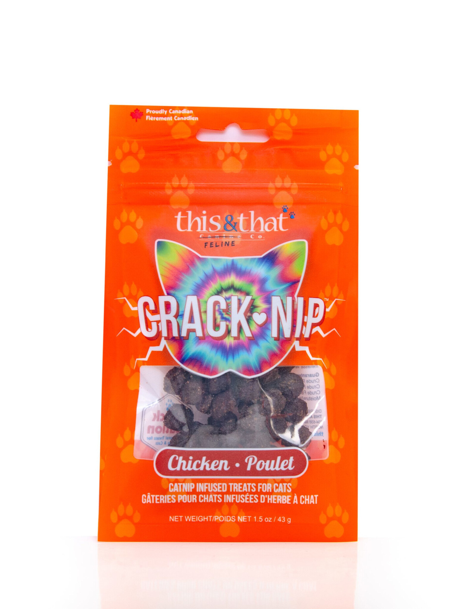 This & That Crack-Nip Cat Treats - Chicken - 1.5 oz