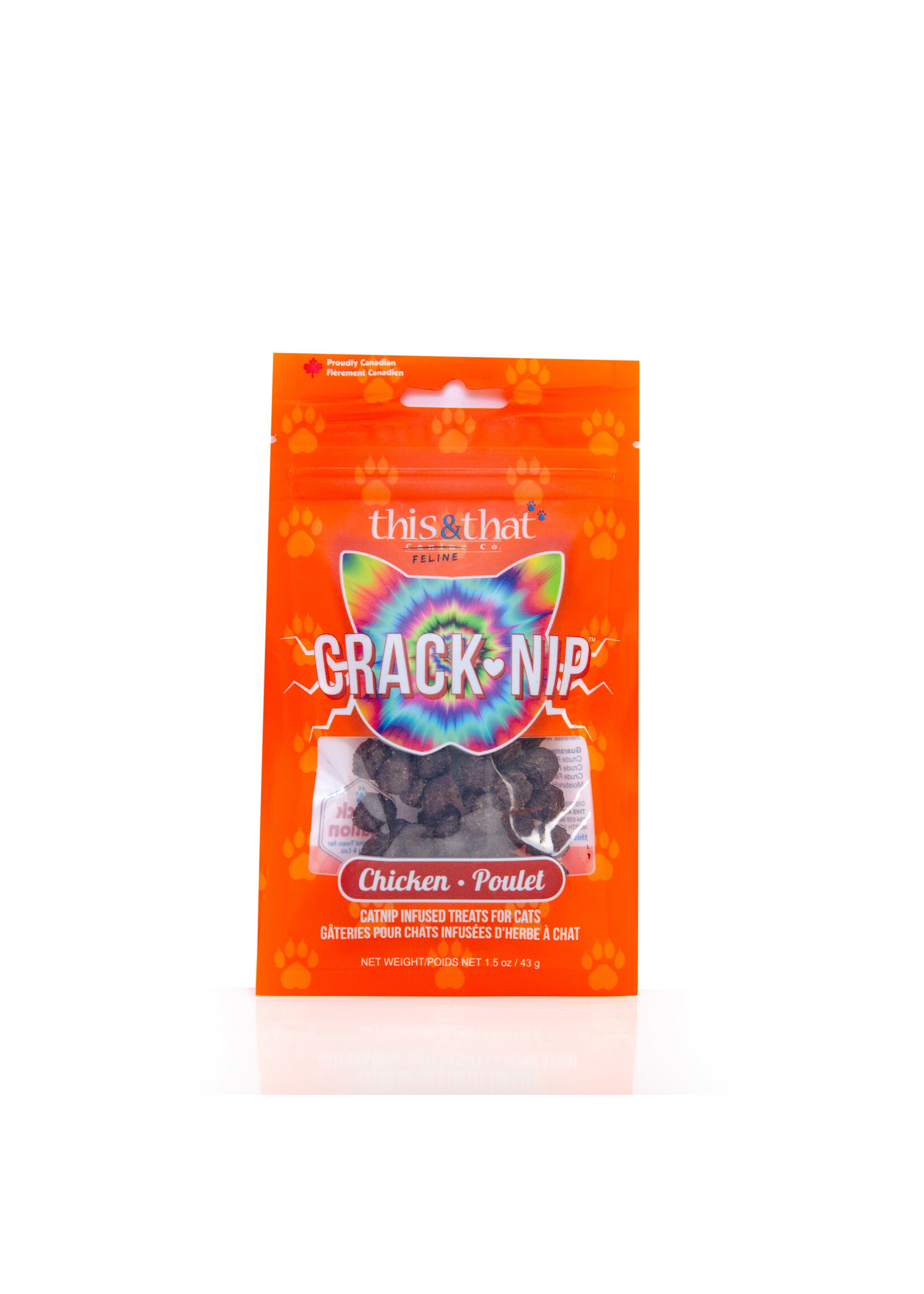 This & That Crack-Nip Cat Treats - Chicken - 1.5 oz
