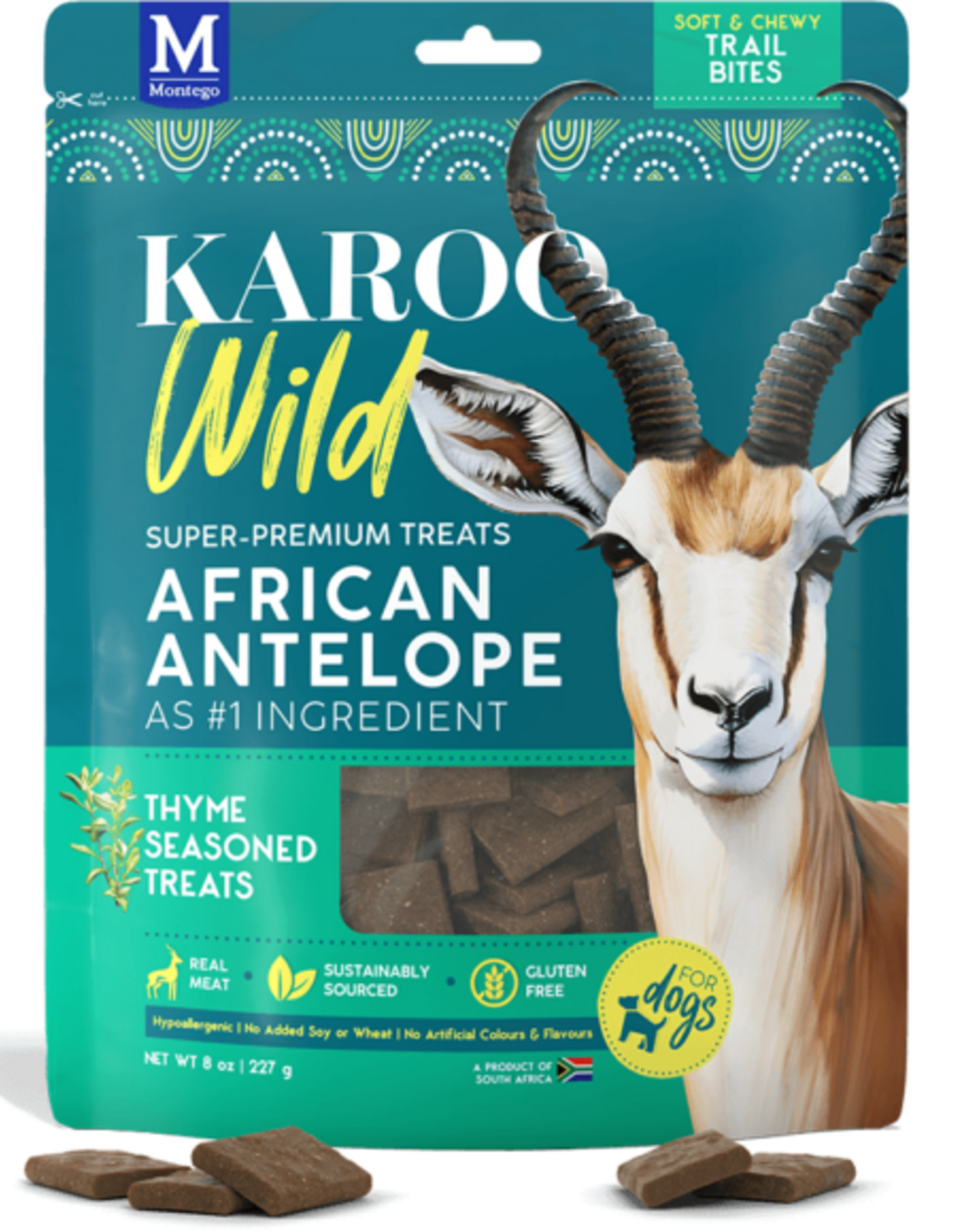 Karoo Karoo Wild African Antelope Dog Treats - Thyme Trail Bites - 8 oz