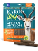 Karoo Karoo Wild African Antelope Dog Treats - Oregano Sticks - 16 oz
