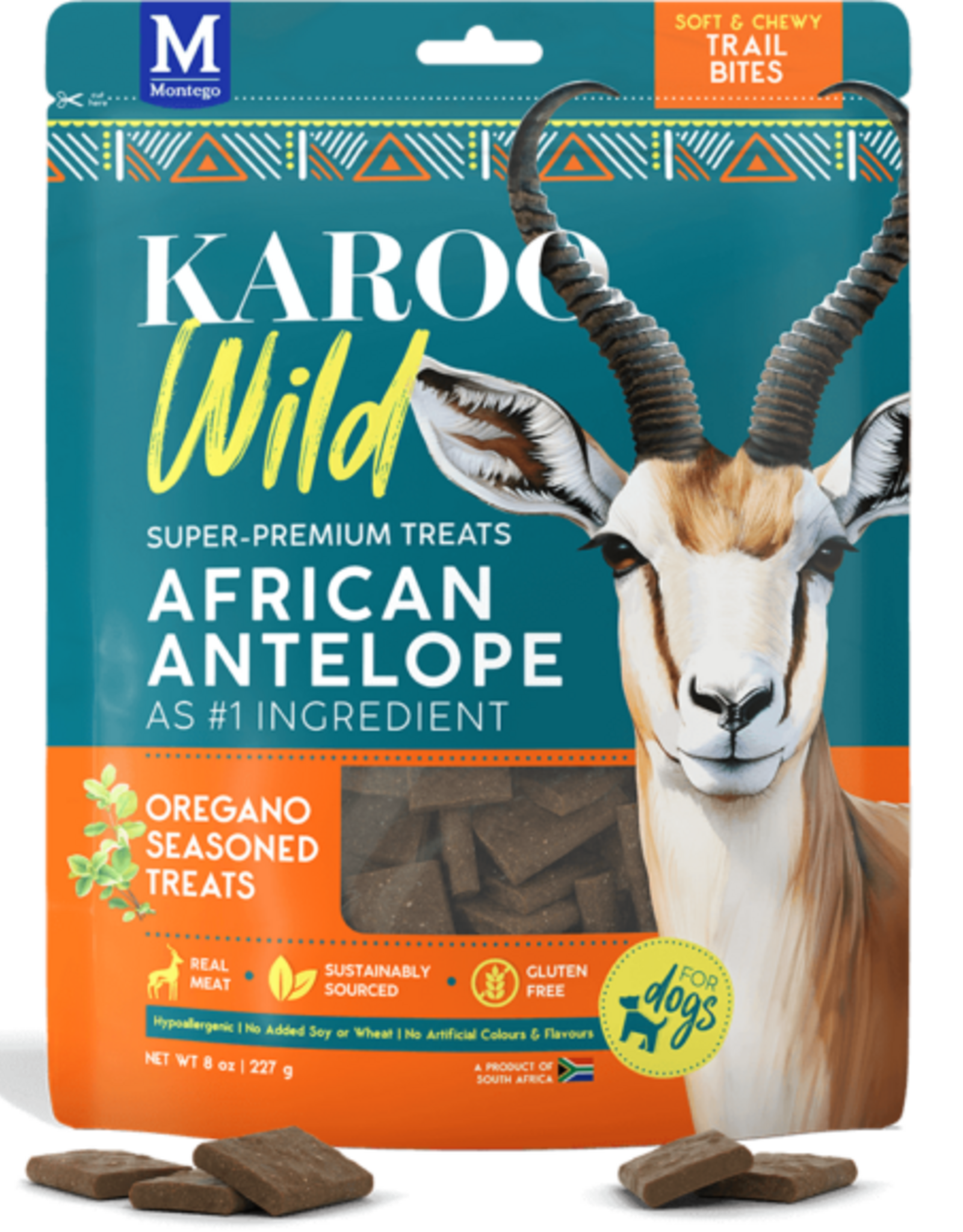 Karoo Karoo Wild African Antelope Dog Treats - Oregano Trail Bites - 8 oz